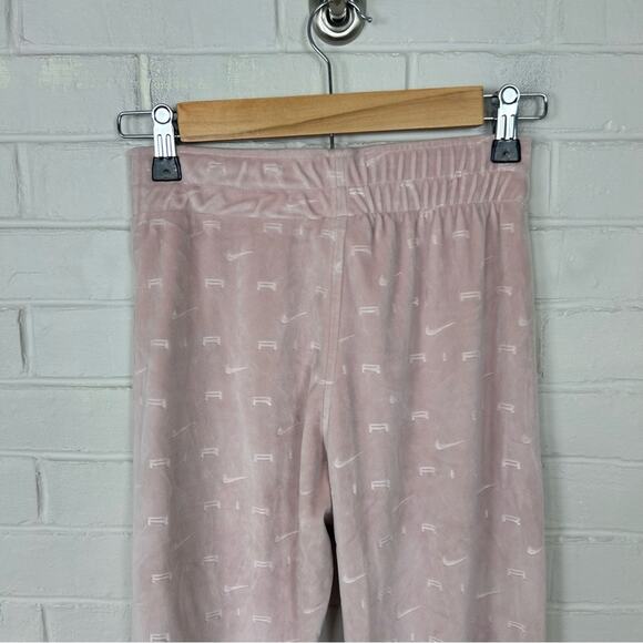 Nike Air Velour Baby Pink Logo Pants Size S - Picture 10 of 11